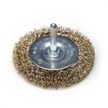 Perie de disc din sarma alama 63mm cu bolt Perie de disc din sarma alama 63mm cu bolt