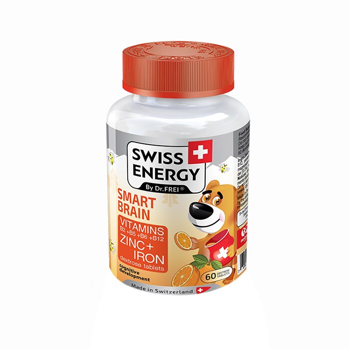 Tablete Smart Brain Zinc, Vitamine, Swiss Energy, 60 buc
