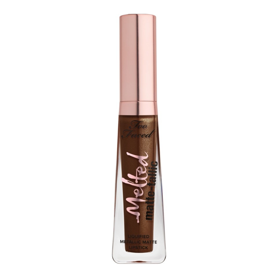 Ruj de buze, Too Faced, Melted Matte-tallic, Caffeine Queen, lichid, 7 ml