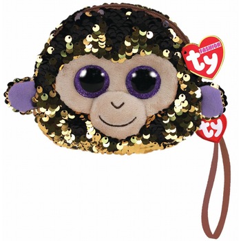 Gentuta de mana din plus TY - Maimutica Coconat, cu paiete, 10 cm Gentuta de mana din plus TY - Maimutica Coconat, cu paiete, 10 cm