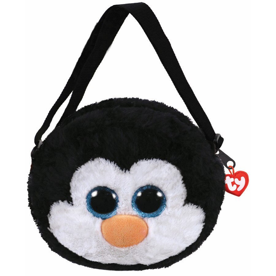 Gentuta de umar din plus TY - Pinguinul Waddles, 15 cm
