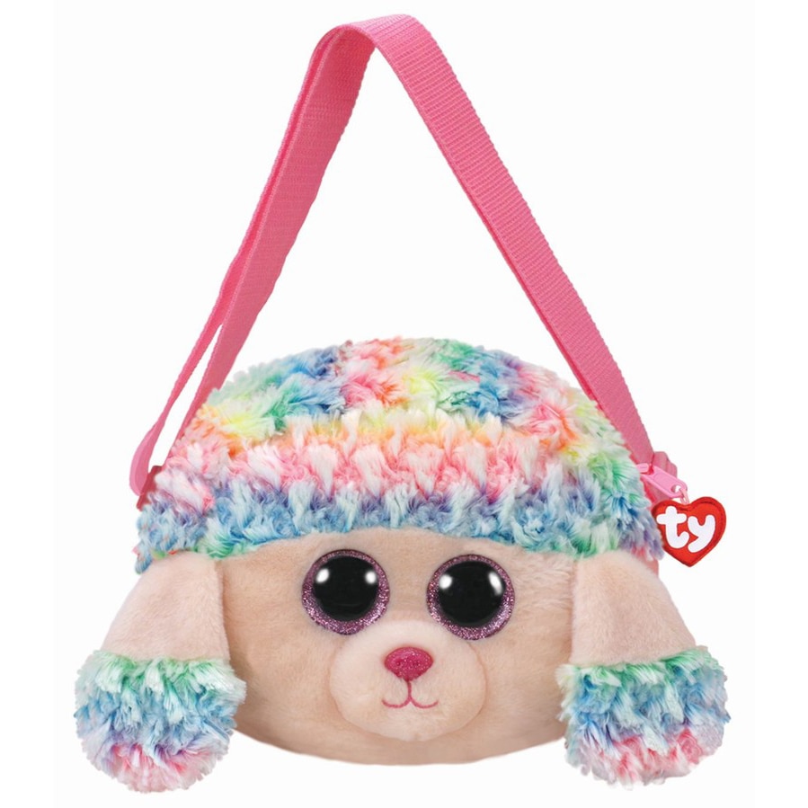 Gentuta de umar din plus TY - Pudelul Rainbow, 15 cm