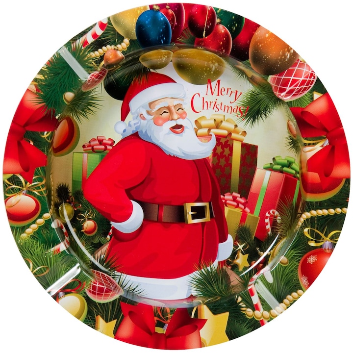 Shopiens® Метален коледен пепелник, 14 см