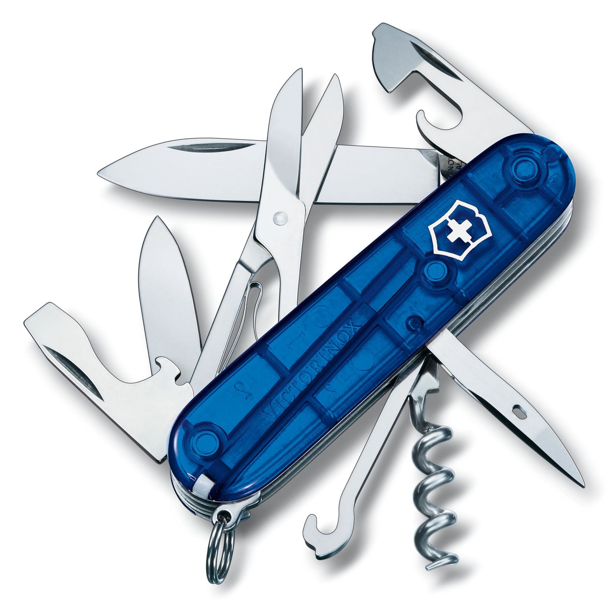 Briceag Victorinox Climber albastru transparent 1.3703.T2
