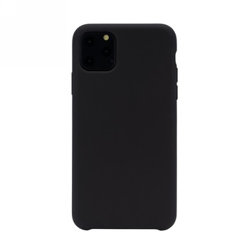 Husa Premium Liquid Silicon pentru Apple iPhone 11 Pro Max, Black Husa Premium Liquid Silicon pentru Apple iPhone 11 Pro Max, Black