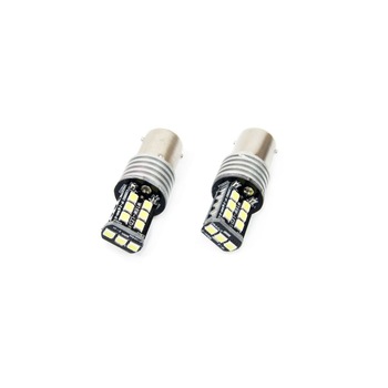 Set 2 Becuri LED CanBus 15SMD 2835 7,5W 1156 (P21W) 12V / 24V, Alb Set 2 Becuri LED CanBus 15SMD 2835 7,5W 1156 (P21W) 12V / 24V, Alb