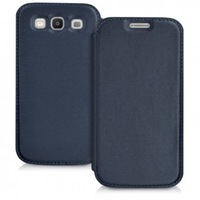Husa Samsung galaxy s3 / s3 neo, piele ecologica, albastru, 12377.04