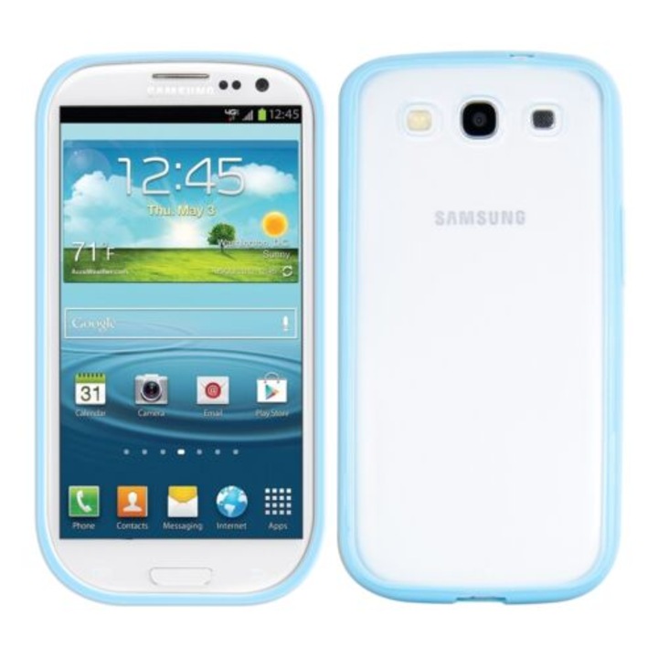 Кейс за Samsung Galaxy S3, Силиконов, Син, 11178.04