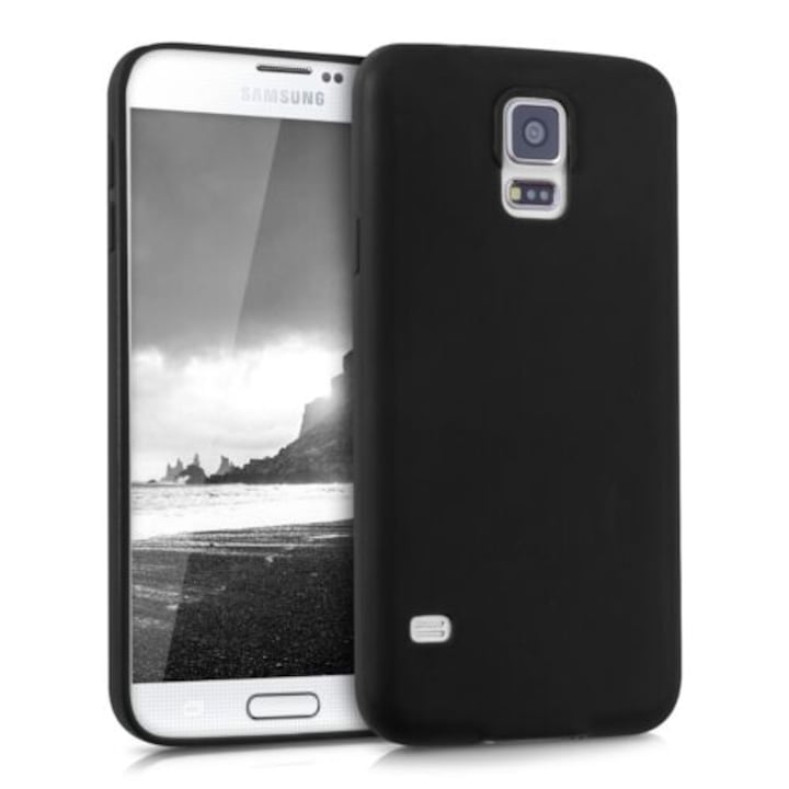Калъф за Samsung Galaxy S5/Galaxy S5 Neo, силикон, черен, 33252.01, kwmobile