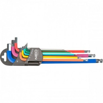 Set chei imbus 1.5-10 mm, 9 buc -set, Neo tools 09-512 Set chei imbus 1.5-10 mm, 9 buc -set, Neo tools 09-512