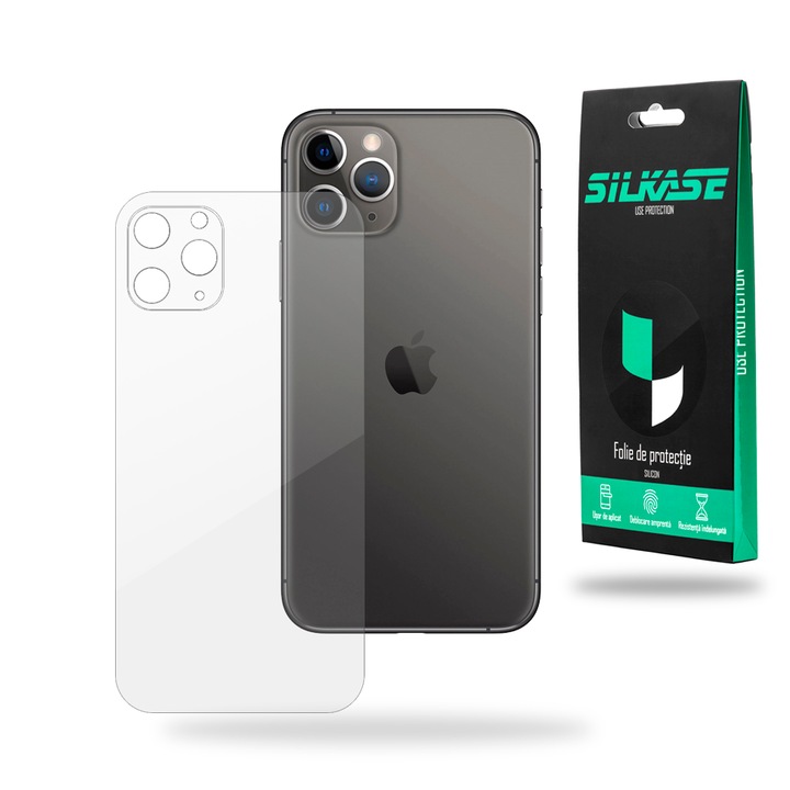 SILKASE hátfólia Apple iPhone 11 Pro-hoz, hátvédelem, megújuló szilikon
