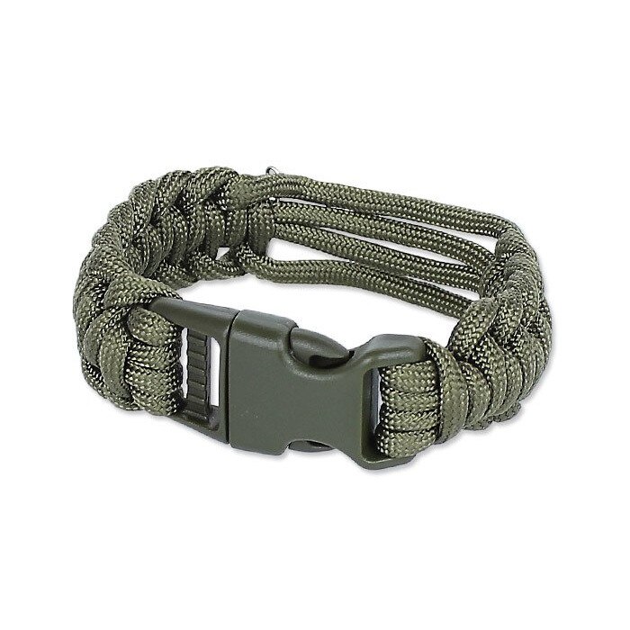 Bratara Mil-Tec Survival Watch Band, OD Green, marimea M