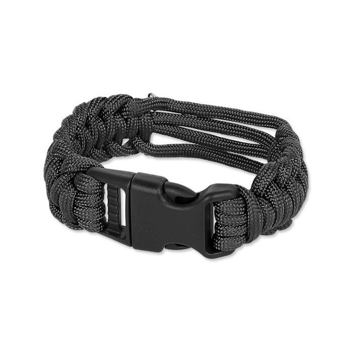 Bratara Mil-Tec Survival Watch Band, neagra, marimea L