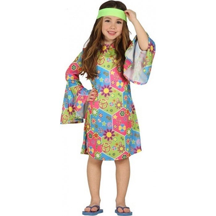 Costum Hippie fete 7-9 ani