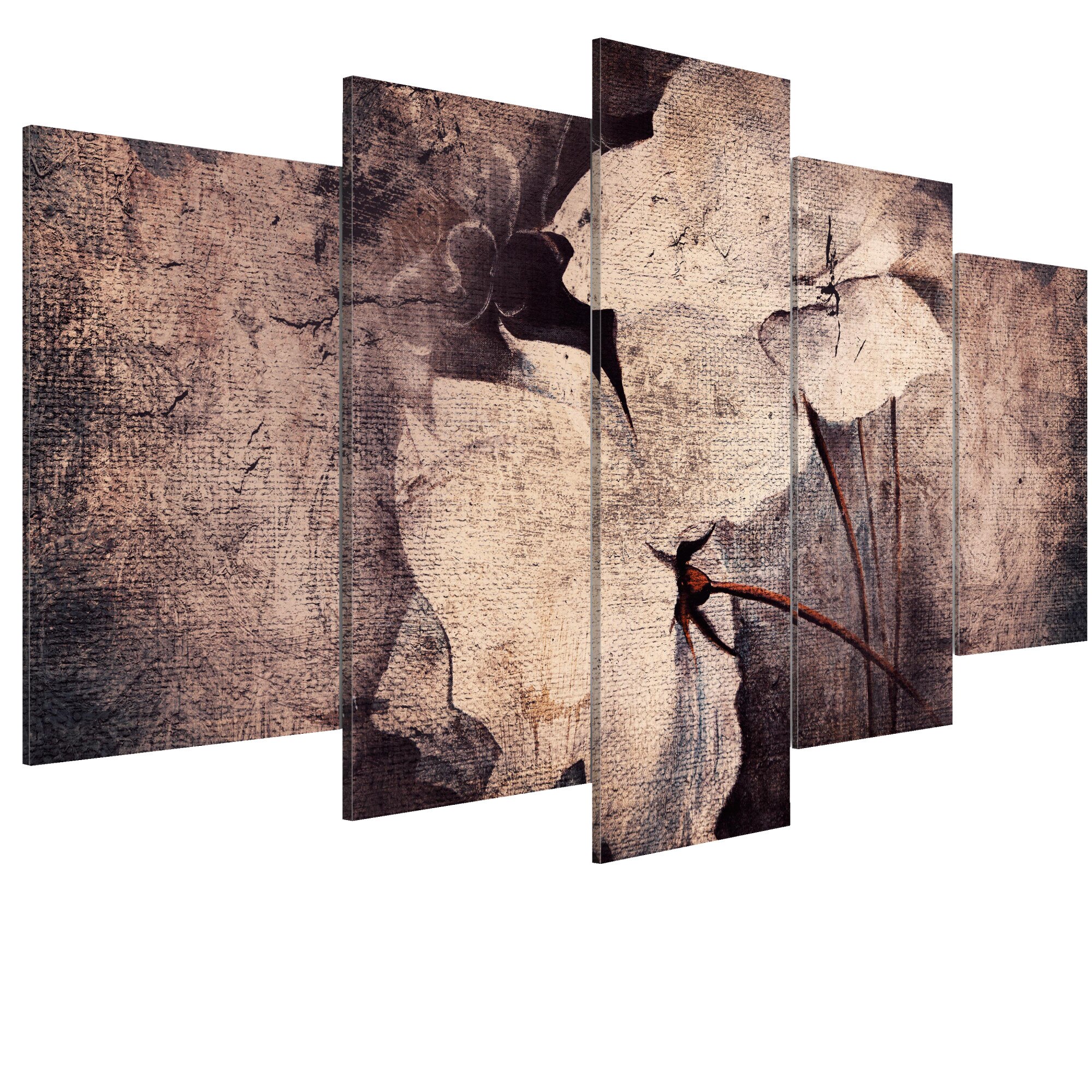 Tablou canvas 5 piese - Gradina Timpului - 100 x 50 cm