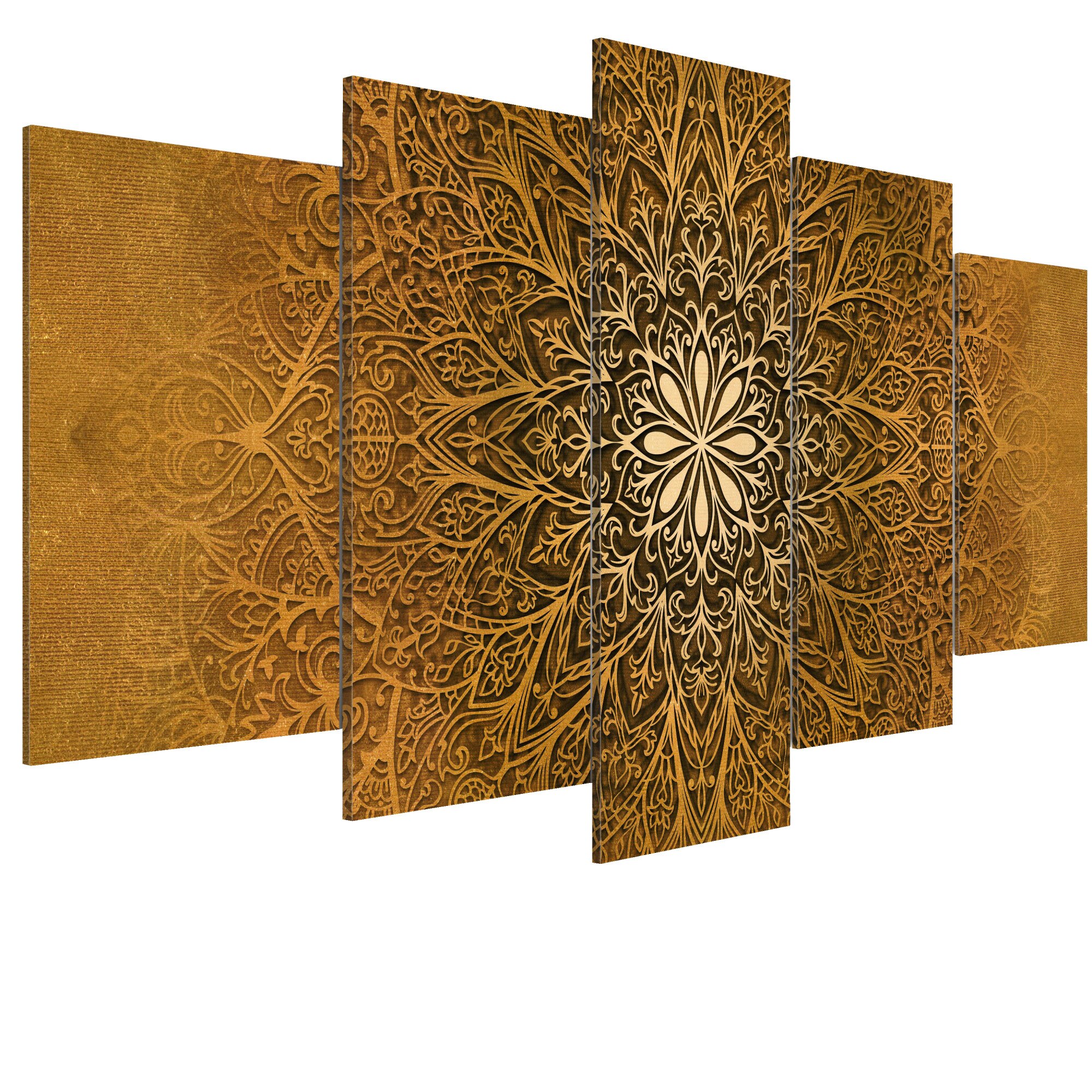 Tablou canvas 5 piese - Iluminarea spirituala - 100 x 50 cm