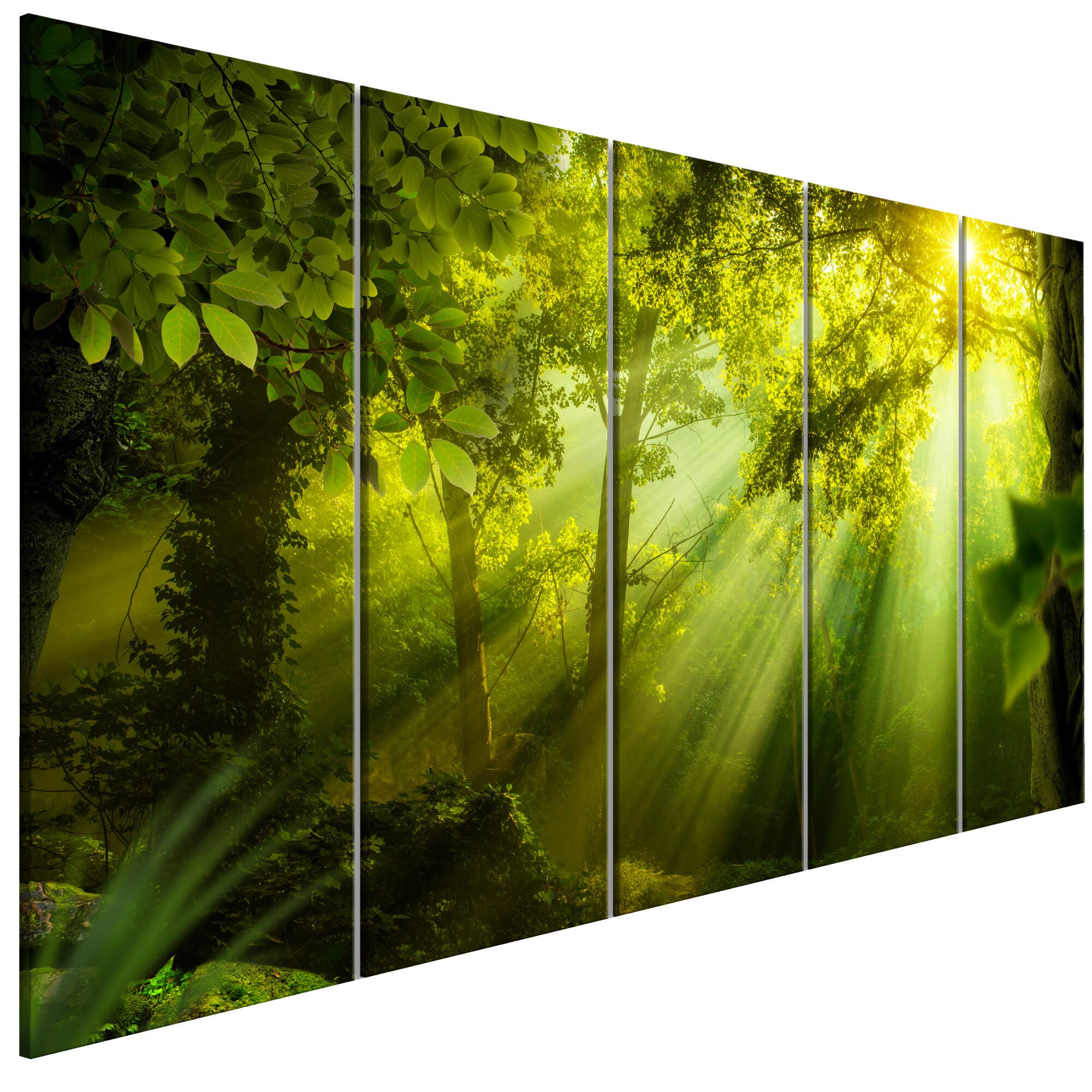 Tablou canvas 5 piese - In Soarele Ingust - 225 x 90 cm