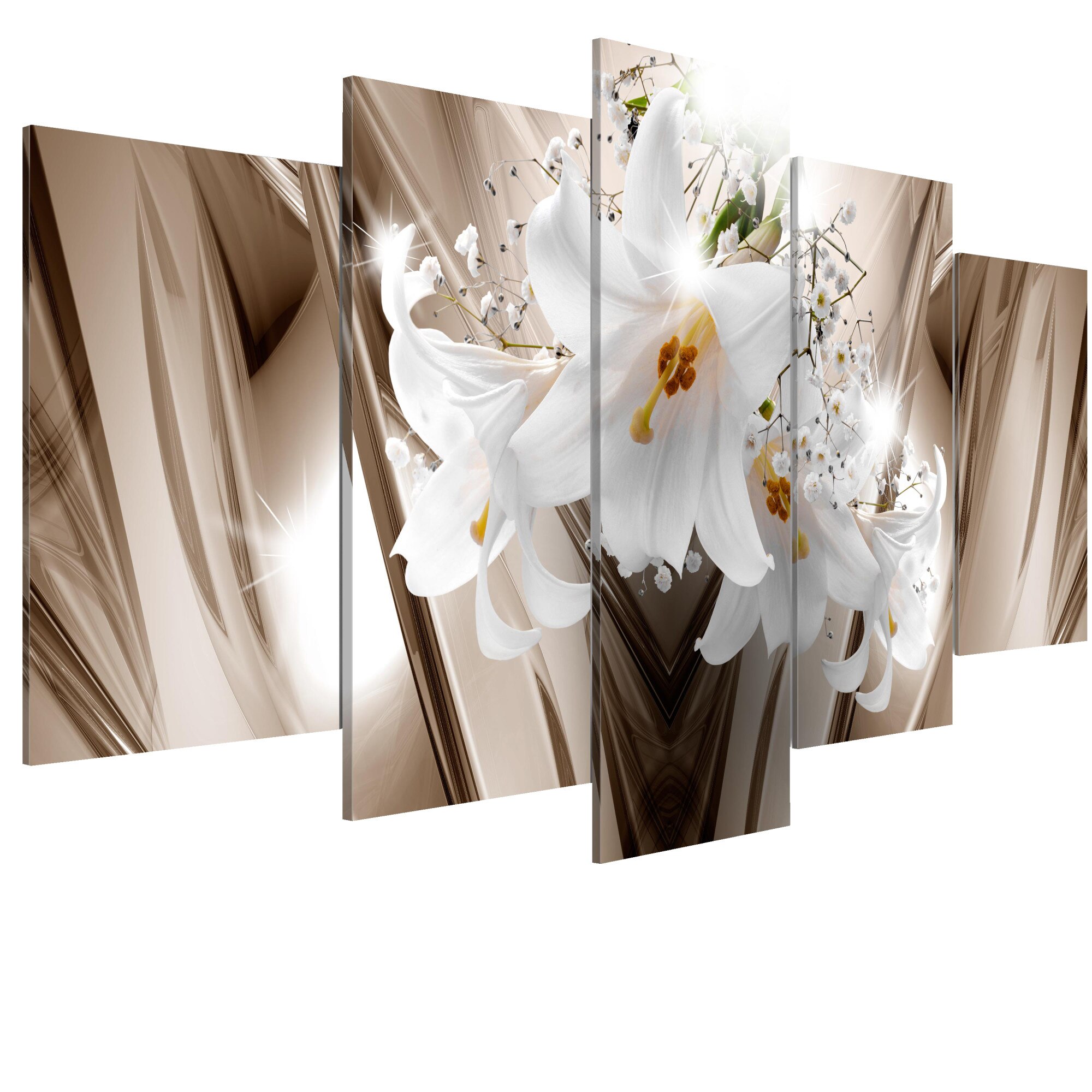 Tablou canvas 5 piese - Lily prins - 100 x 50 cm