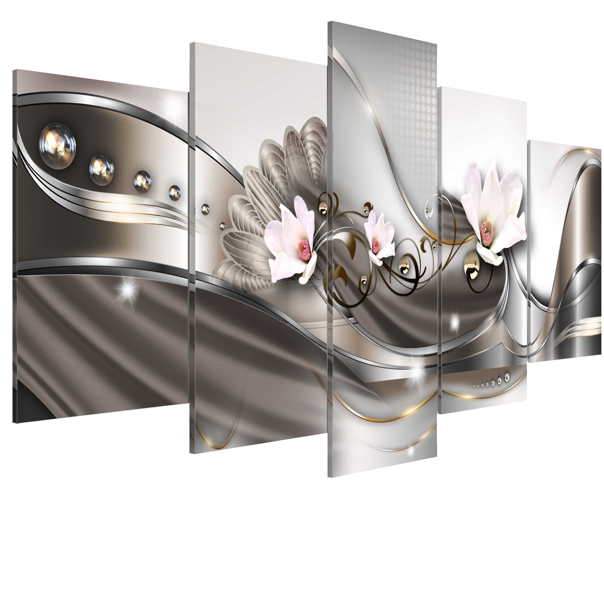 Tablou canvas 5 piese - Mai dimineata - 100 x 50 cm