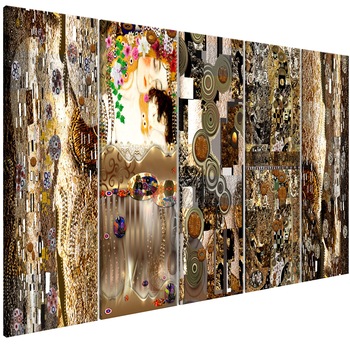 Tablou canvas 5 piese - Mama cu copilul Ingust - 225 x 90 cm Tablou canvas 5 piese - Mama cu copilul Ingust - 225 x 90 cm