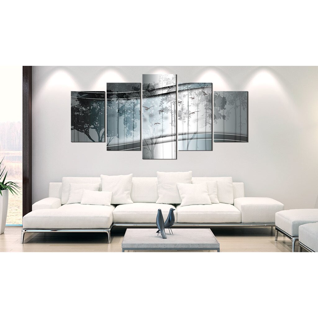 Tablou canvas 5 piese - Nebuni de padure - 200 x 100 cm
