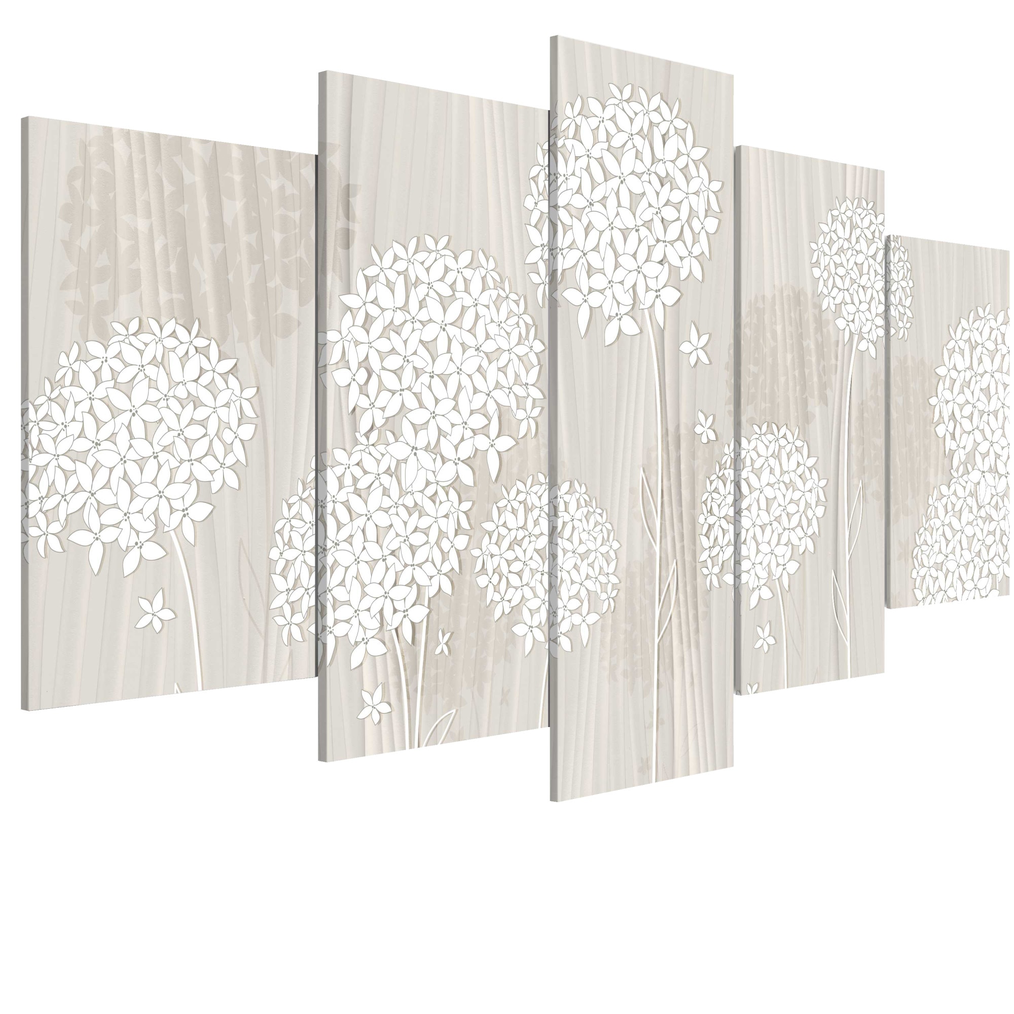 Tablou canvas 5 piese - Natura blanda - 200 x 100 cm