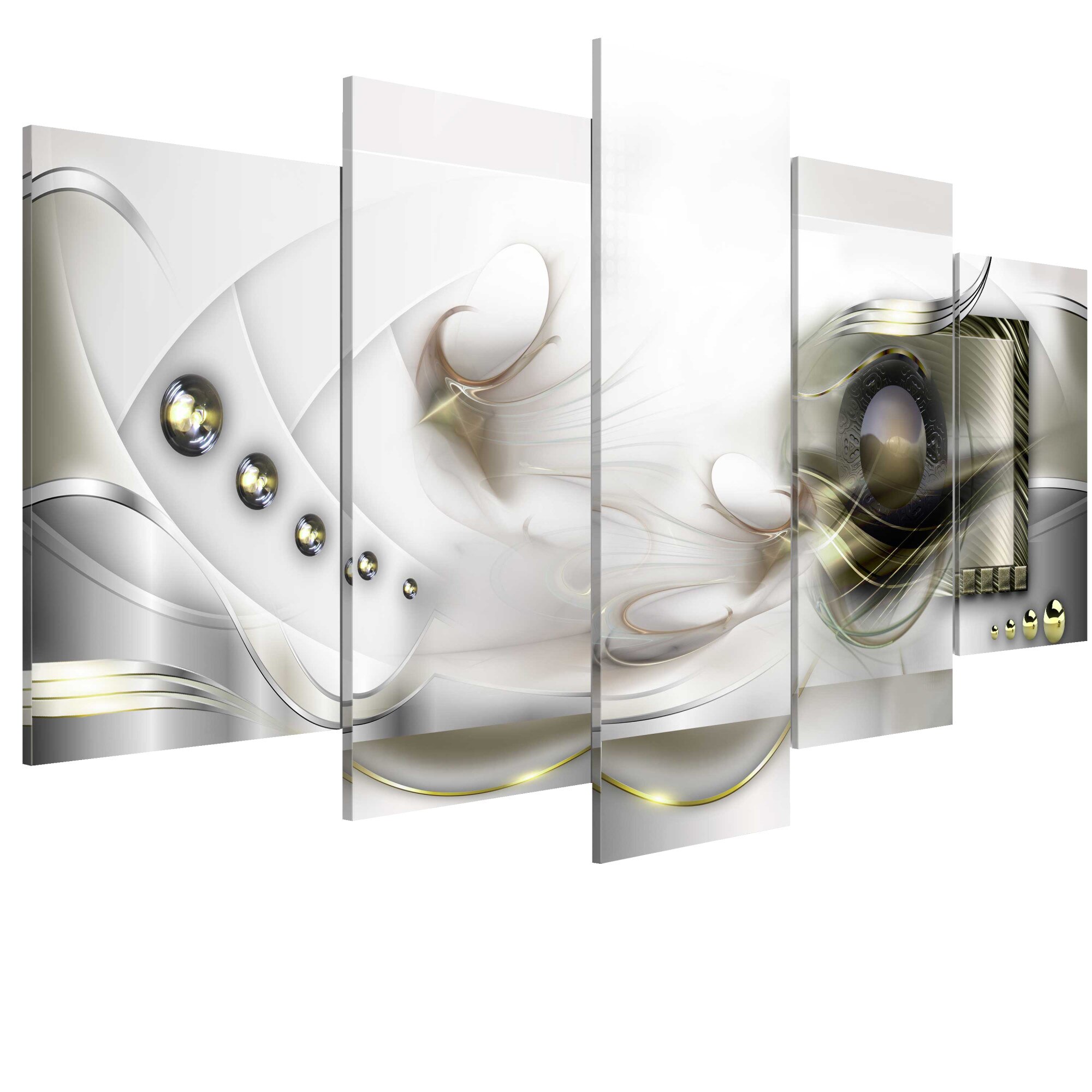 Tablou canvas 5 piese - Ochi verde - 100 x 50 cm