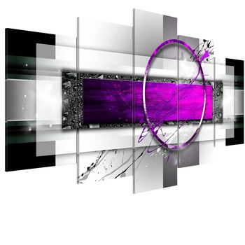 Tablou canvas 5 piese - Purple Rim - 200 x 100 cm Tablou canvas 5 piese - Purple Rim - 200 x 100 cm
