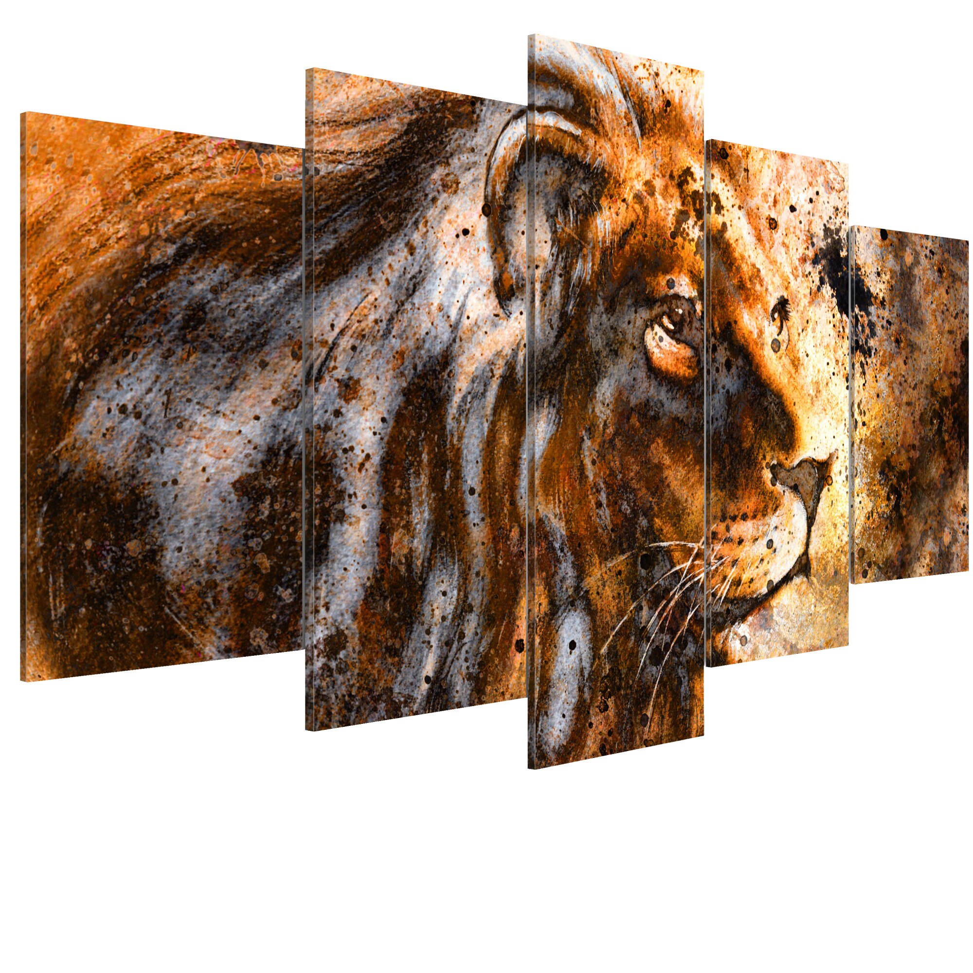 Tablou canvas 5 piese - Portretul conducatorului - 100 x 50 cm