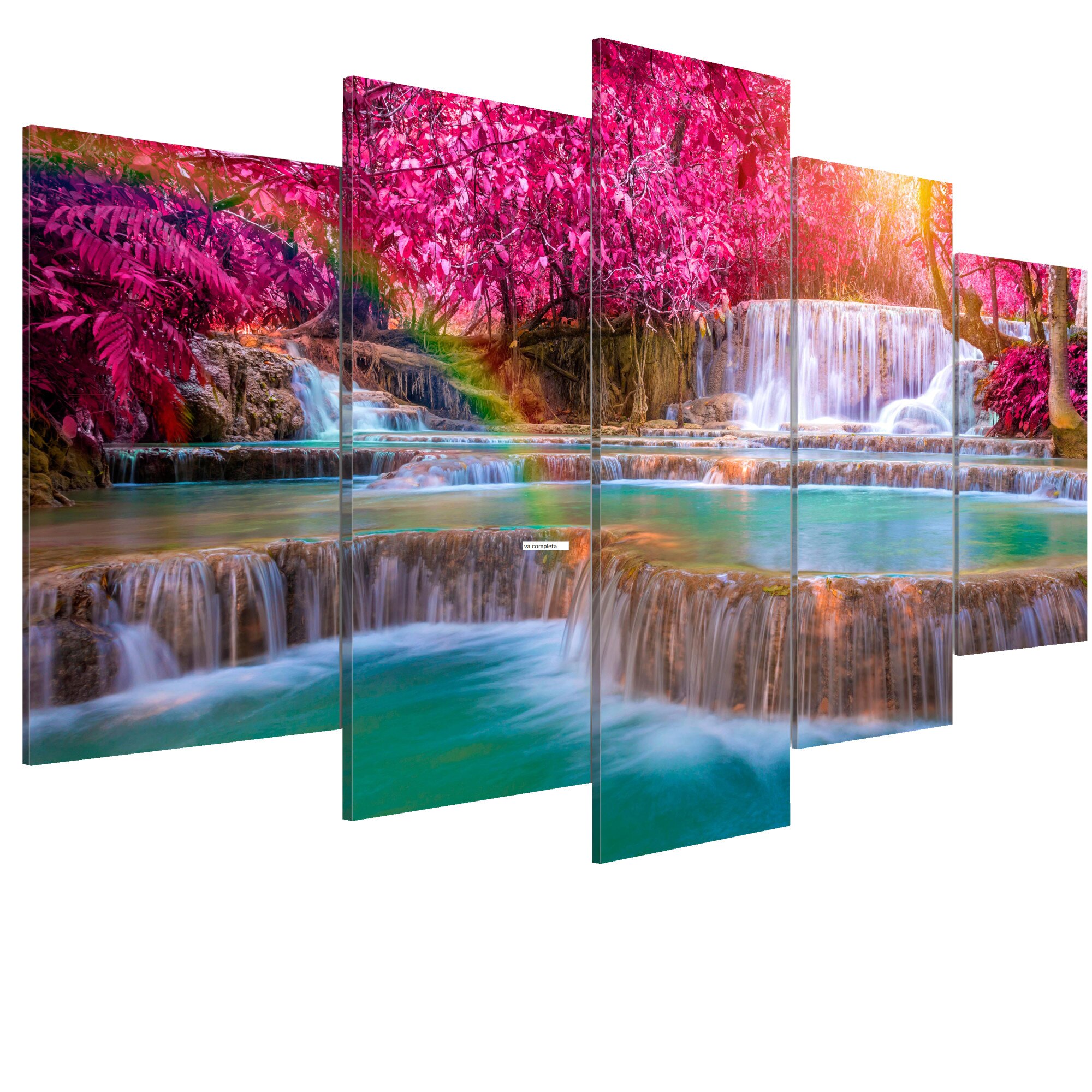 Tablou canvas 5 piese - Poezia naturii - 200 x 100 cm