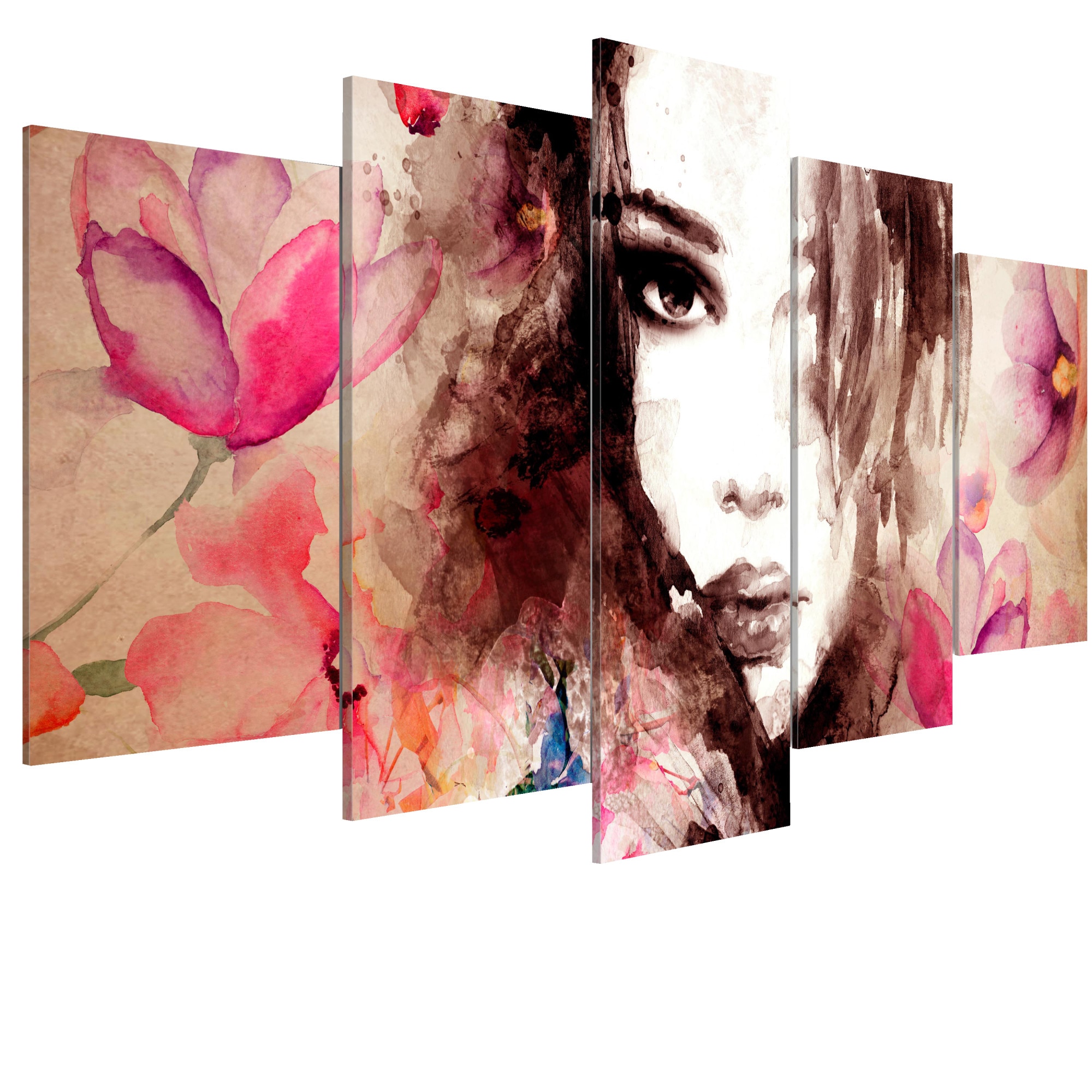 Tablou canvas 5 piese - Poezia Soaptei - 200 x 100 cm