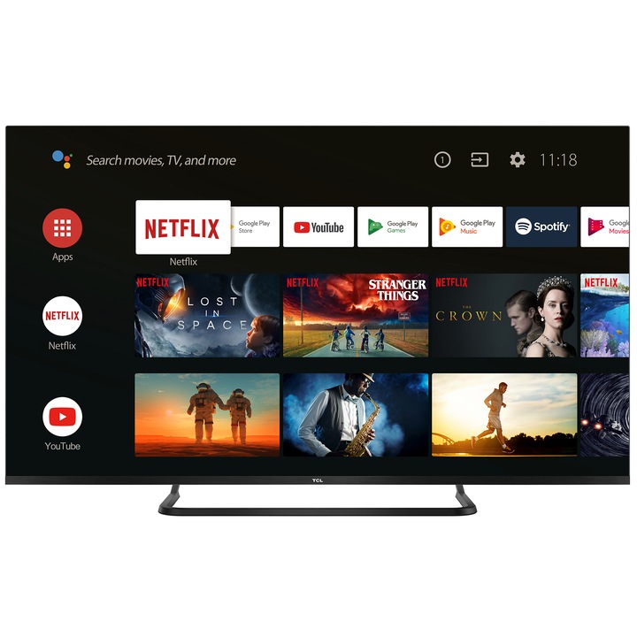 Телевизор LED Smart Android TCL, 50" (127 см), 50EP680, 4K Ultra HD