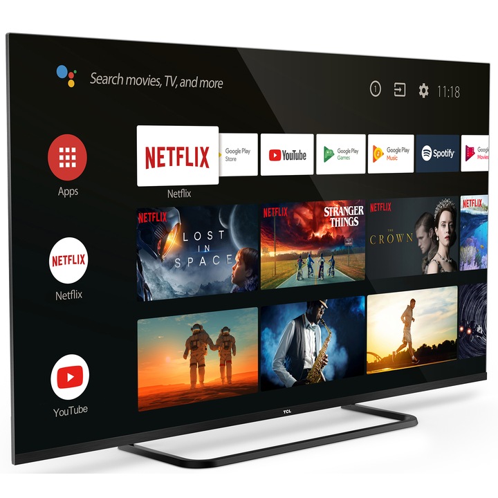 Телевизор LED Smart Android TCL, 50" (127 см), 50EP680, 4K Ultra HD