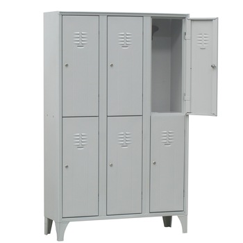 Vestiar metalic cu picioare si 6 usi 113/06/P, 1050x500x1800 mm (LxlxH), Italia Vestiar metalic cu picioare si 6 usi 113/06/P, 1050x500x1800 mm (LxlxH), Italia