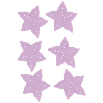 Set forme antiderapante pentru baie Feridras, 6 stelute, mov Set forme antiderapante pentru baie Feridras, 6 stelute, mov