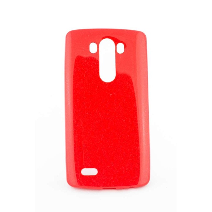 Калъф LG G, силиконов, Ultra Slim, Candy, 0.3MM, червен