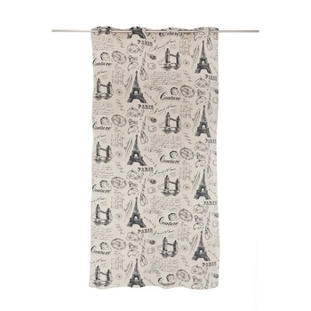 Decor Mendola Home Textiles Metropol gri, cu inele, 140x245 cm Decor Mendola Home Textiles Metropol gri, cu inele, 140x245 cm