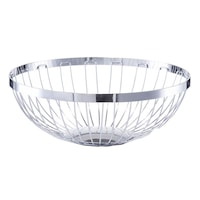 Fructiera Zeller, otel cromat, rotunda, 26.5x9.5 cm