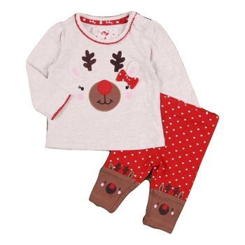 Set compleu iarna fetite, TU, alb-rosu, 56, 0-3 luni Set compleu iarna fetite, TU, alb-rosu, 56, 0-3 luni