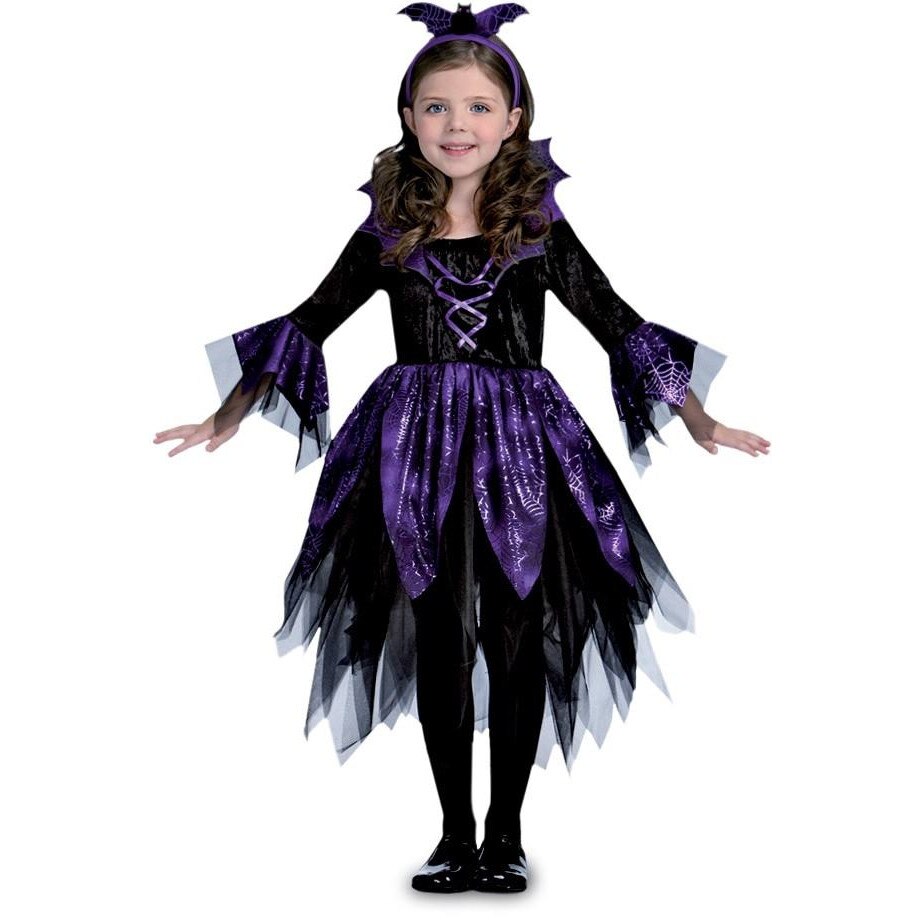 idiom Distrust Insignificant Costum rochie liliac Halloween pentru fete, negru/mov, L, 10-12 ani,  Costumix - eMAG.ro