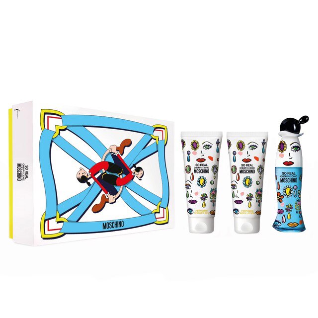 Set Moschino So Real Cheap & Chic, Femei: Apa de Toaleta, 50 ml + Lotiune de corp, 100 ml + Gel de dus, 100 ml