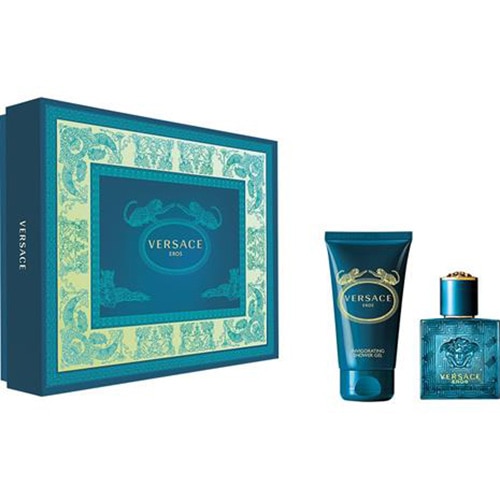 Set Versace, Eros, Barbati: Apa de Toaleta, 30 ml + Gel de dus, 50 ml
