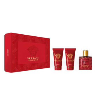 Set Versace Eros Flame, Barbati: Apa de Parfum, 50 ml + Balsam After Shave, 50 ml + Gel de dus, 50 ml Set Versace Eros Flame, Barbati: Apa de Parfum, 50 ml + Balsam After Shave, 50 ml + Gel de dus, 50 ml