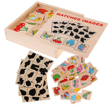 Joc educativ Montessori, Memoreaza si asociaza imaginile cu umbrele, lemn , 16.8x16.8 cm Joc educativ Montessori, Memoreaza si asociaza imaginile cu umbrele, lemn , 16.8x16.8 cm