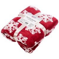 Patura Heinner Home Fleece Rosu Stars 127x150 cm