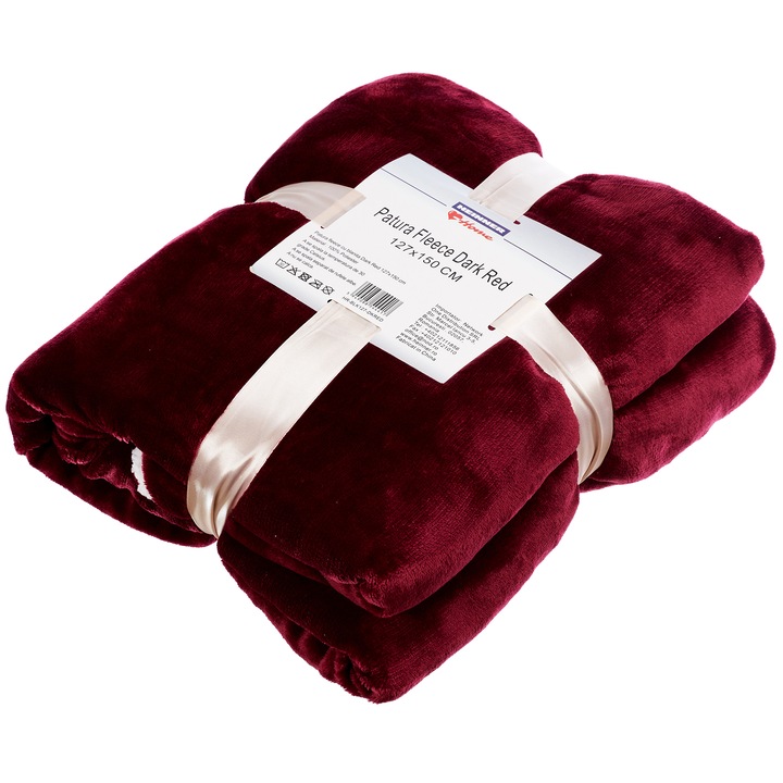 Одеяло Heinner Home Fleece, Dark Red, 127x150 см, 127 X 150