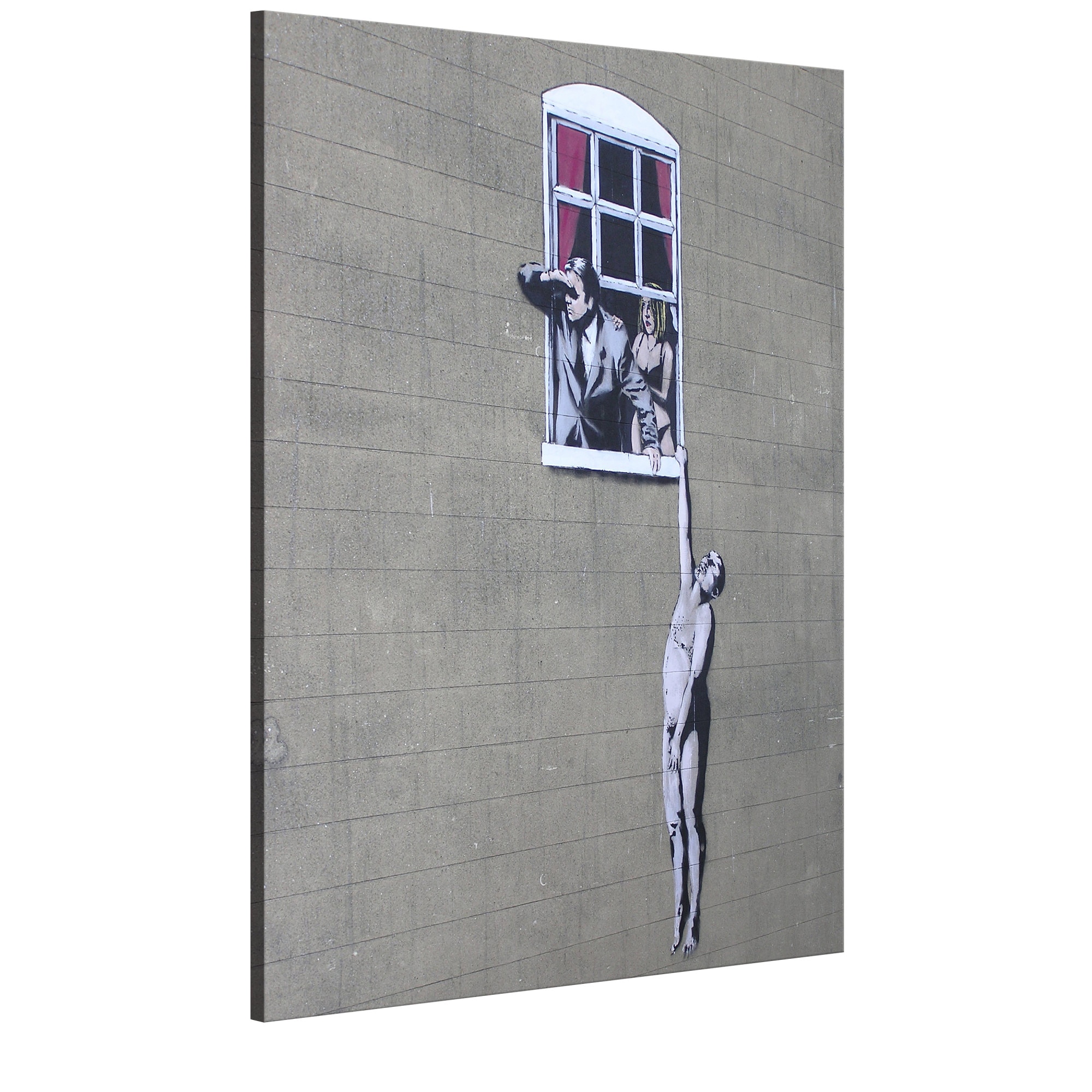 Tablou canvas - Bine iubit de Banksy - 80 x 120 cm