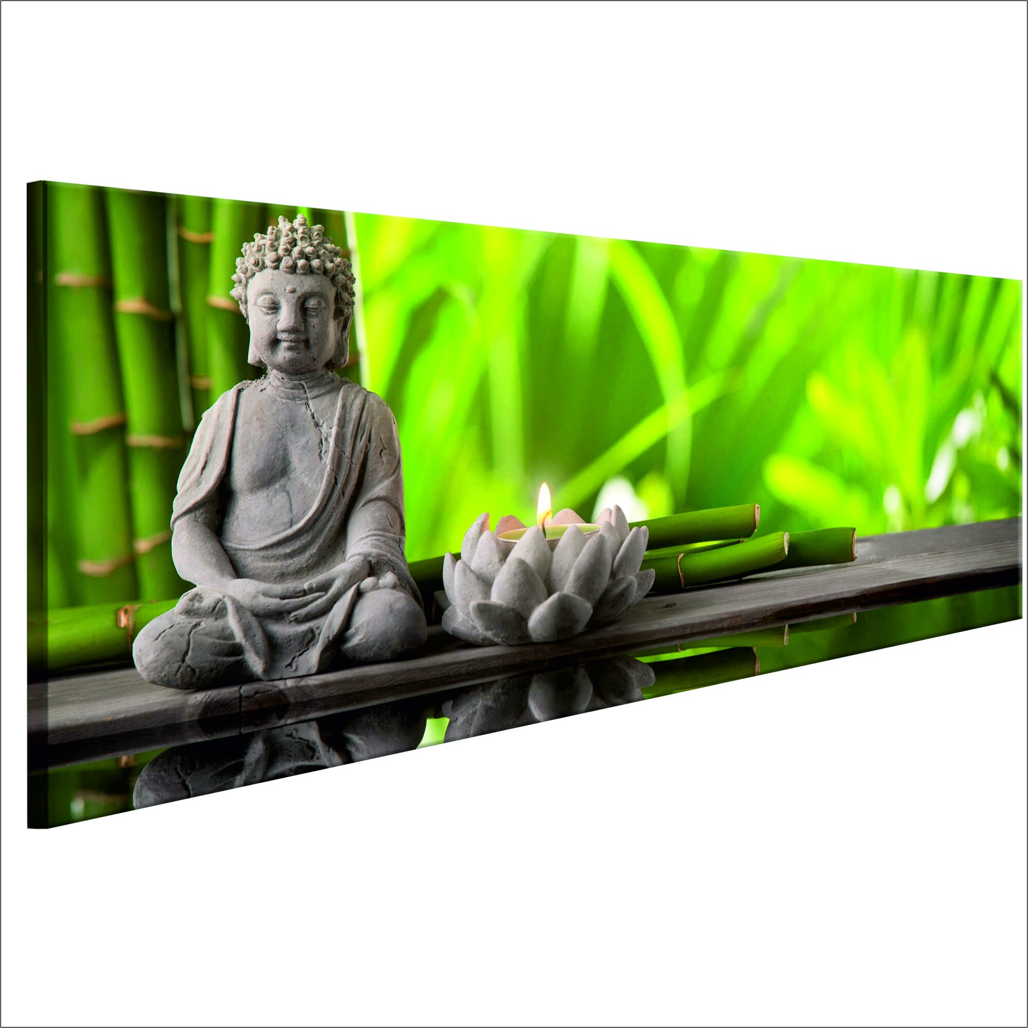 Tablou canvas - Buddha Meditatie - 120 x 40 cm