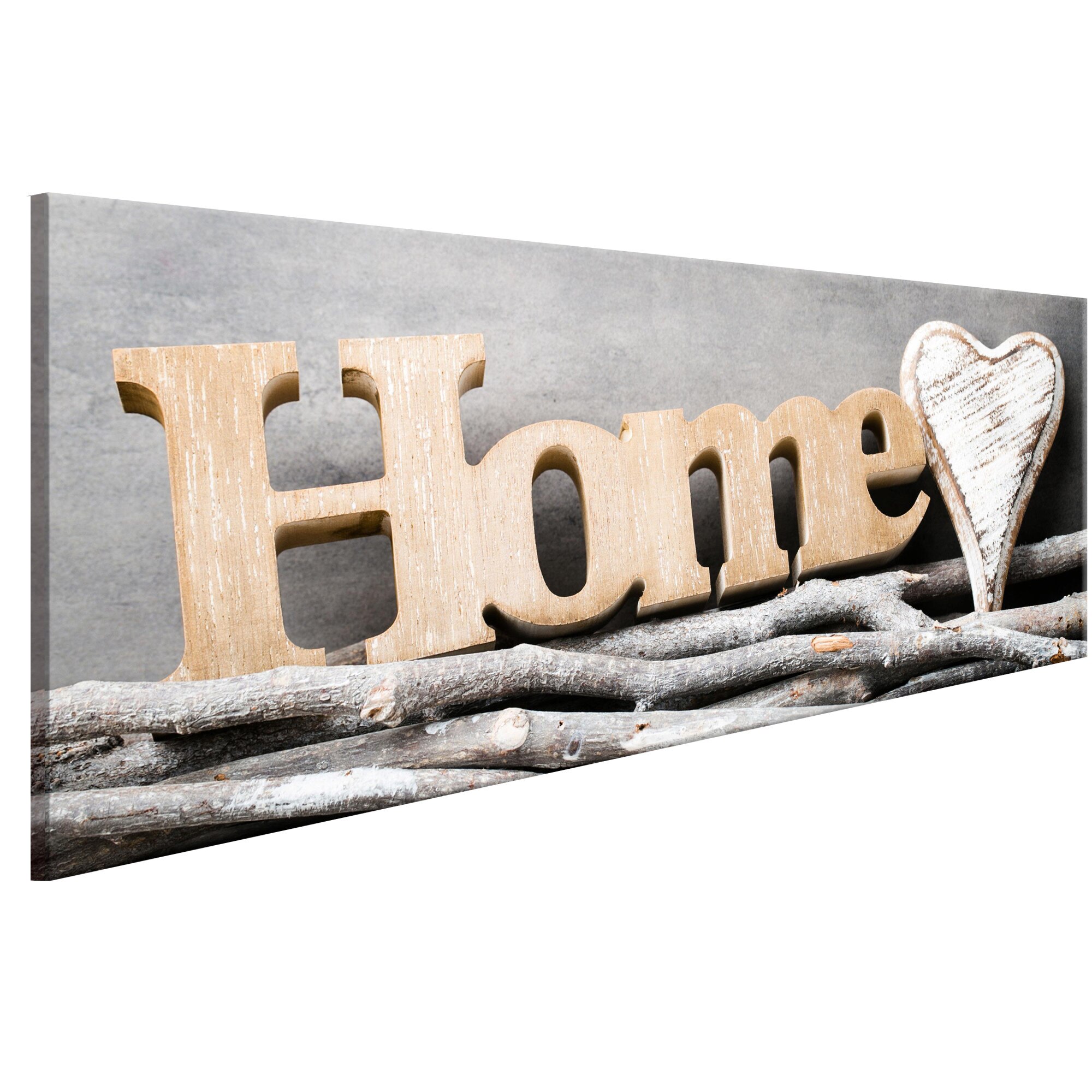 Tablou canvas - Camin romantic - 135 x 45 cm