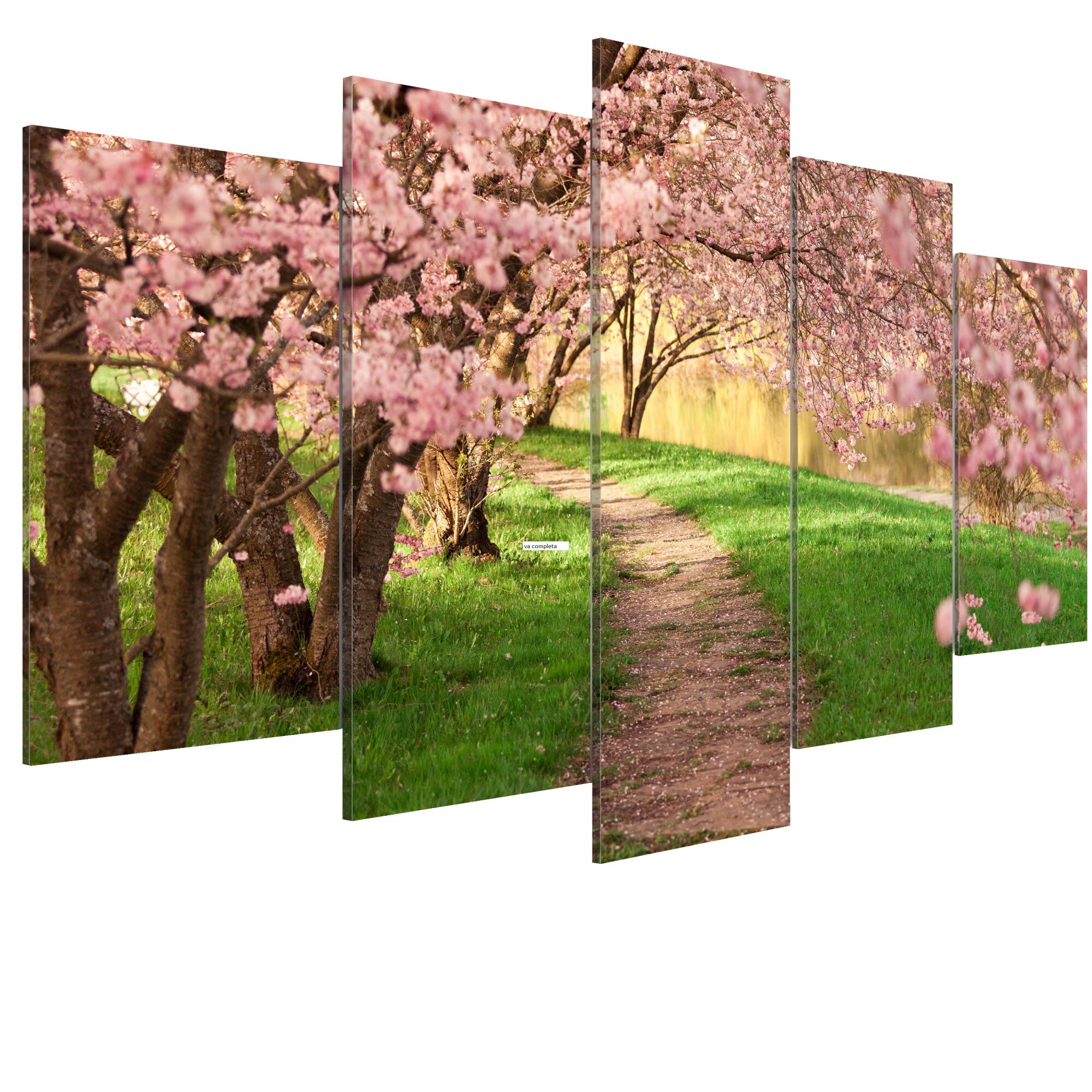 Tablou canvas 5 piese - Calea iubirii - 100 x 50 cm